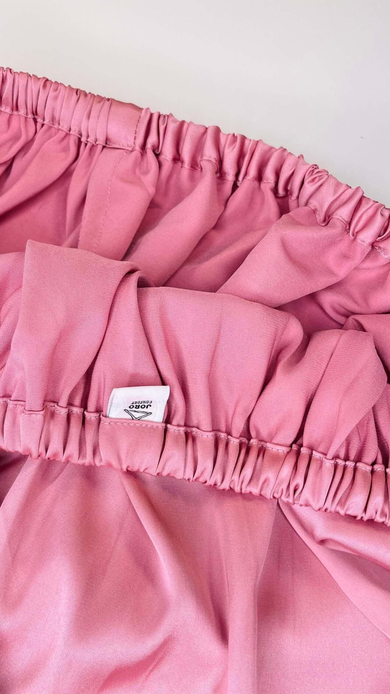 Taie d’oreiller en satin – housse or rose