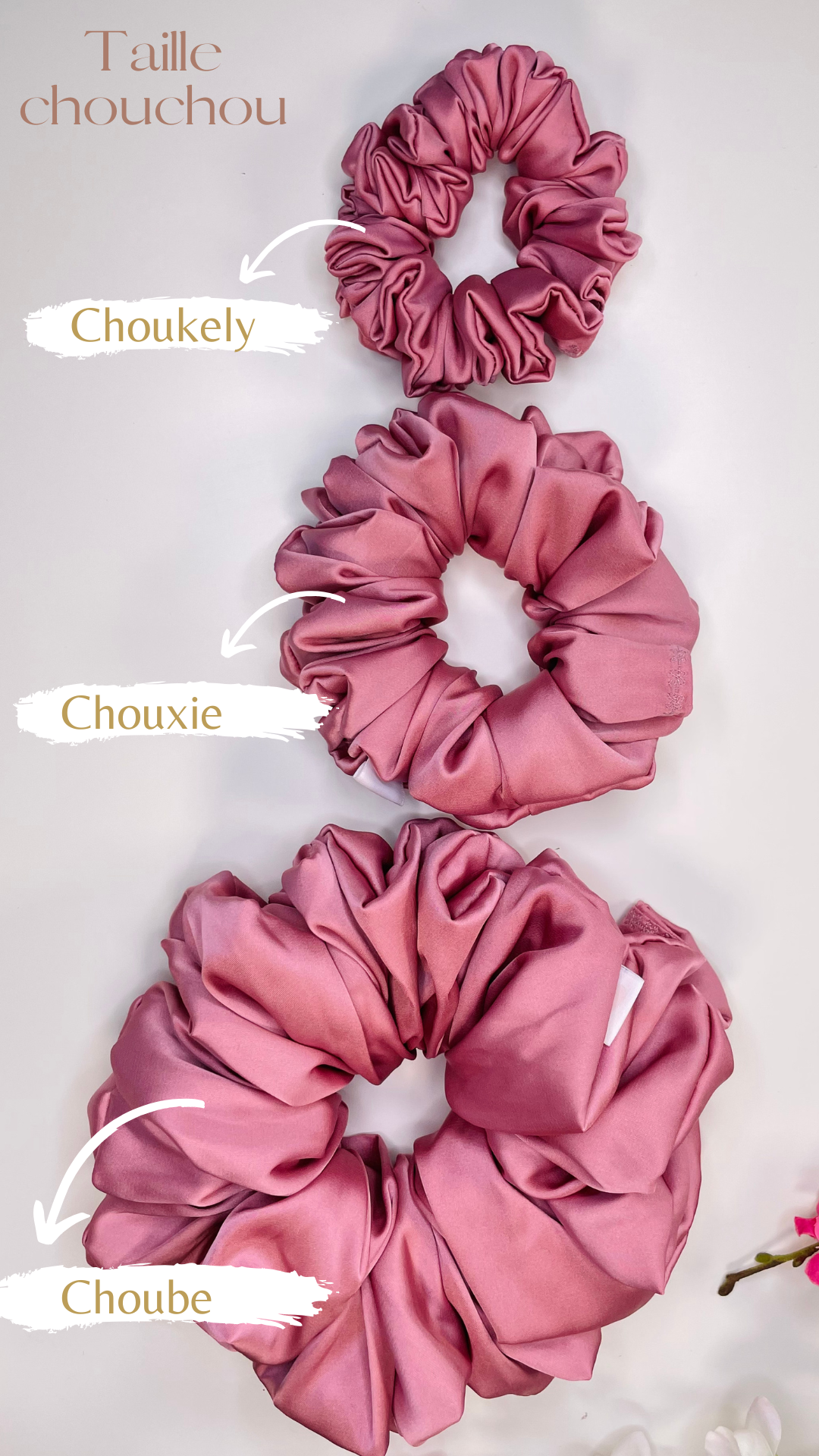 chouchou cheveux référence taille