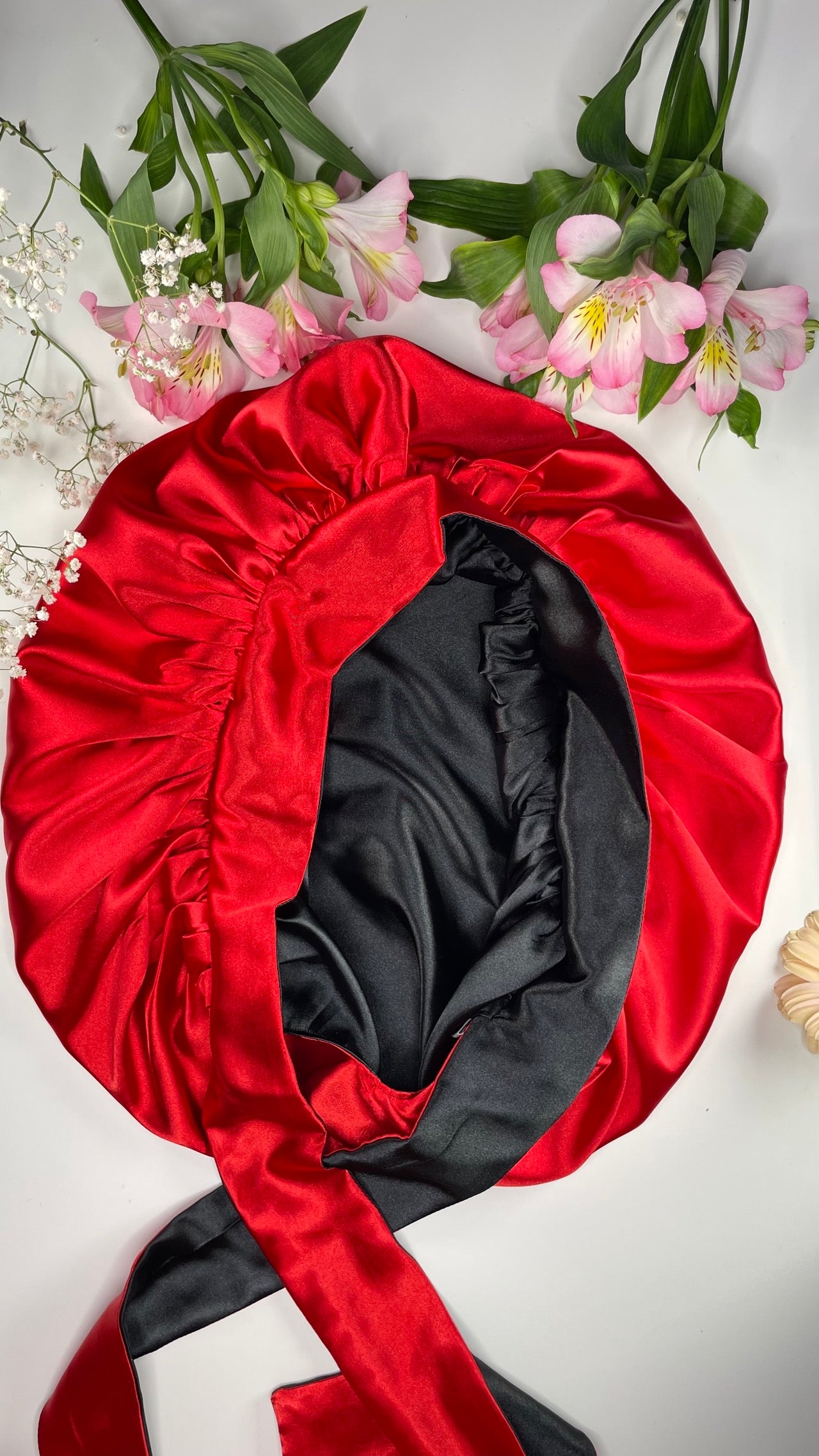 Bonnet Réversible Noir / Rouge