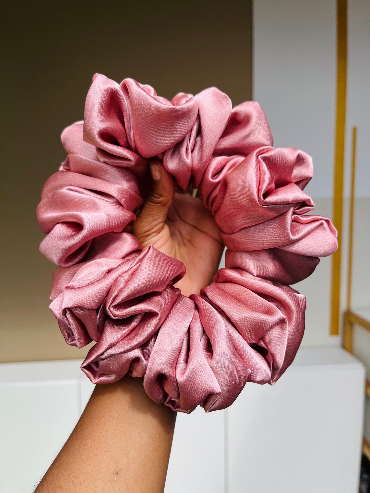 Chouchou XXL Oversize Rose Poudré