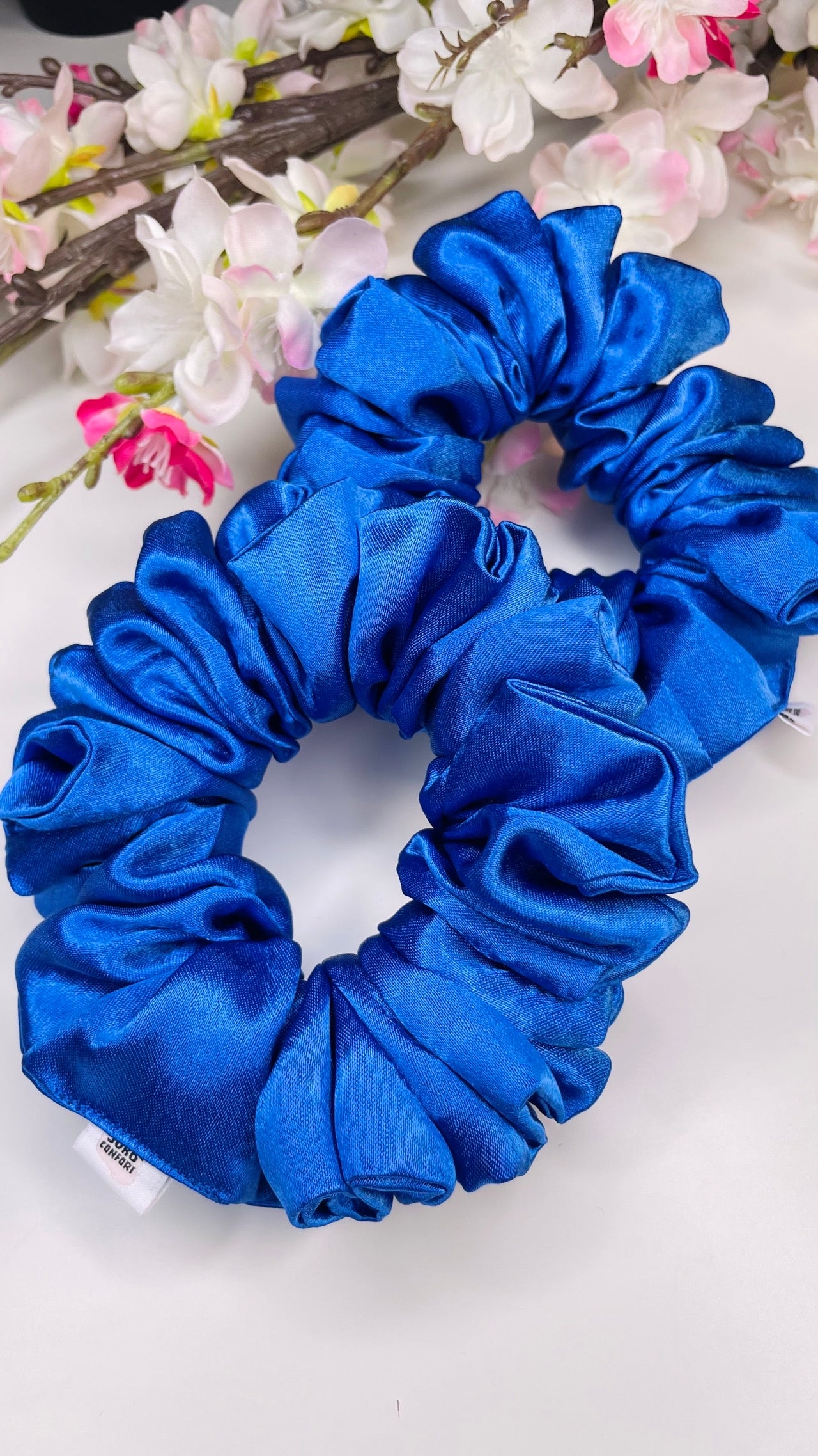 CHOUCHOU SATIN - Bleu Royal - Taille Moyenne