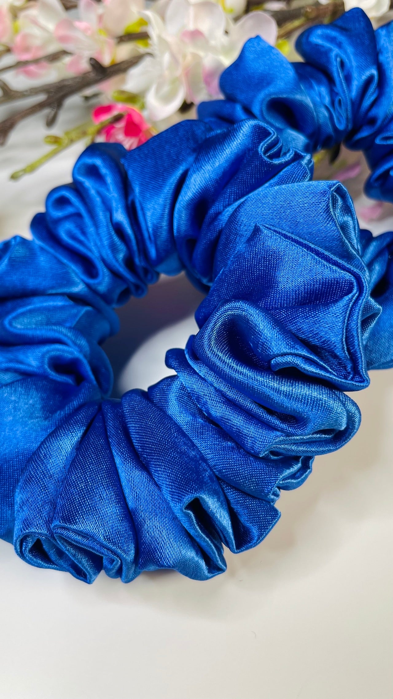 CHOUCHOU SATIN - Bleu Royal - Taille Moyenne