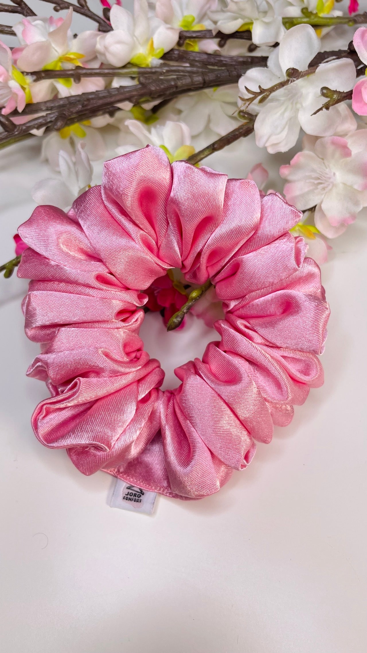 CHOUCHOU SATIN - Rose Barbie - Taille Moyenne