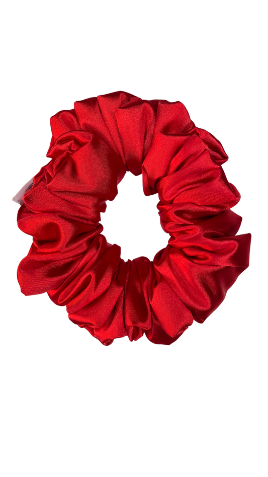 Chouchou Satin Rouge Taille Moyenne – Édition Saint-Valentin