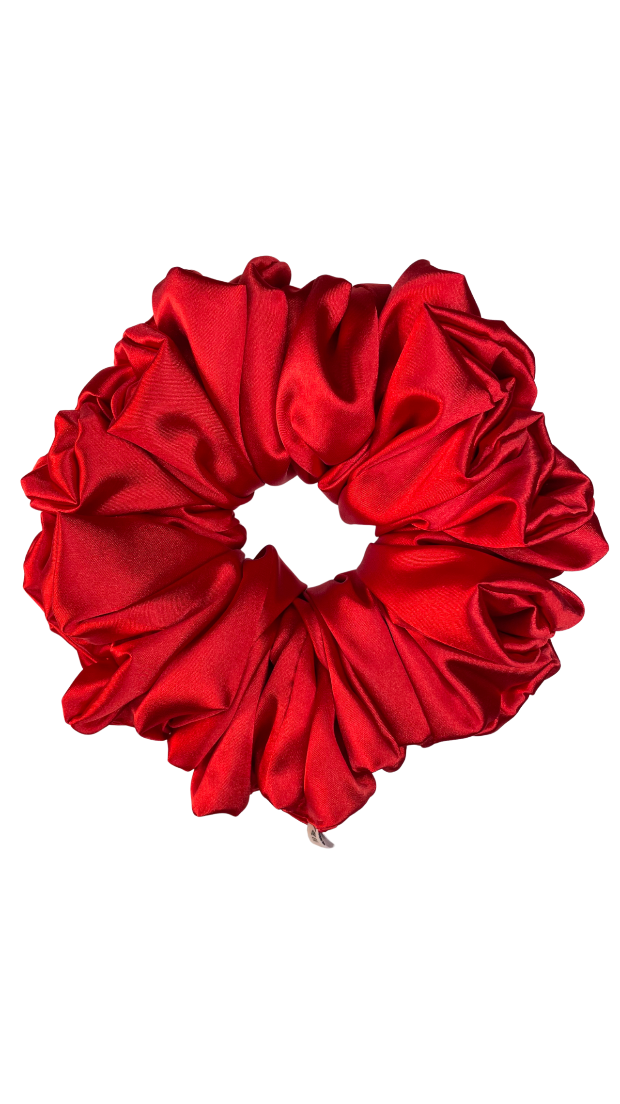 Chouchou Satin XXL Oversize Rouge – Édition Saint-Valentin