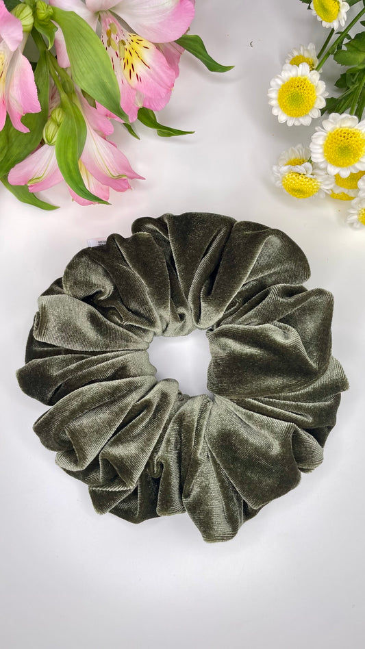 CHOUCHOU XXL CLASSIQUE - VERT SAUGE (Velours)