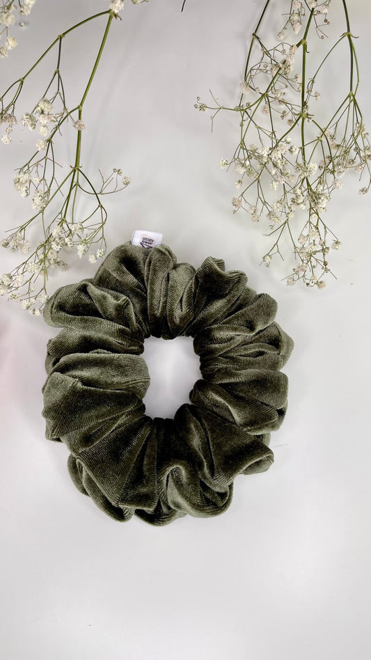 CHOUCHOU MOYENNE - VERT SAUGE (Velours)