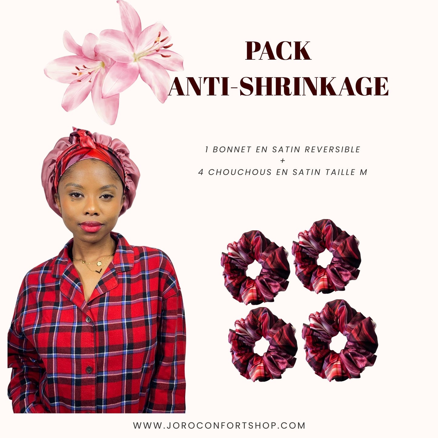 PACK ANTI-SHRINKAGE -RAYURE BORDEAUX ROUGE