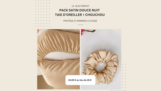 Pack beige douce nuit (Taie d’oreiller + Chouchou)