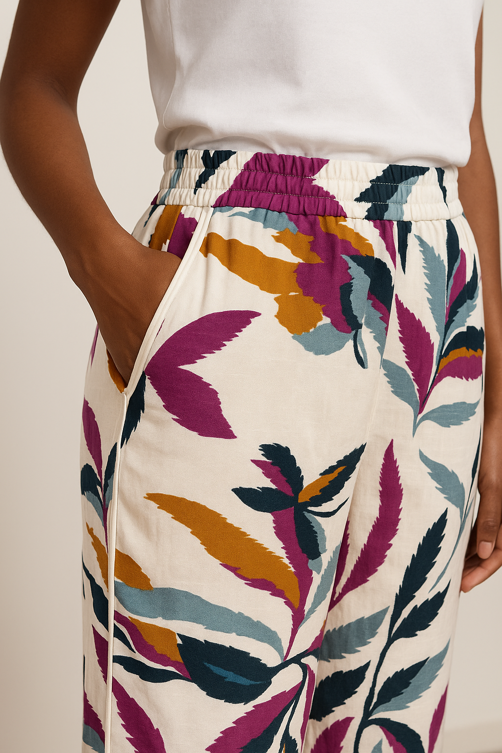 pantalon fleurie 1