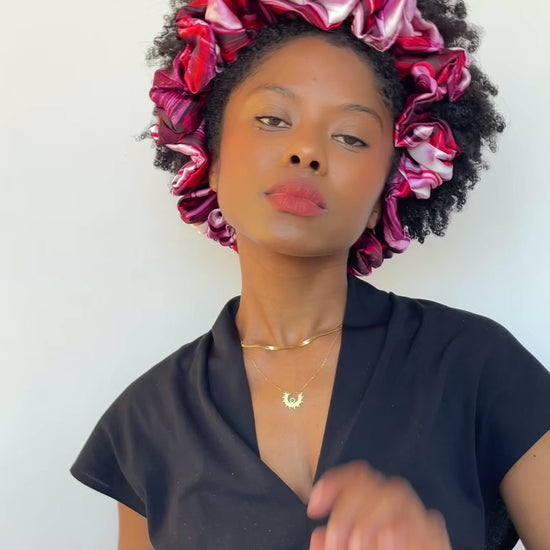 video chouchou cheveux 